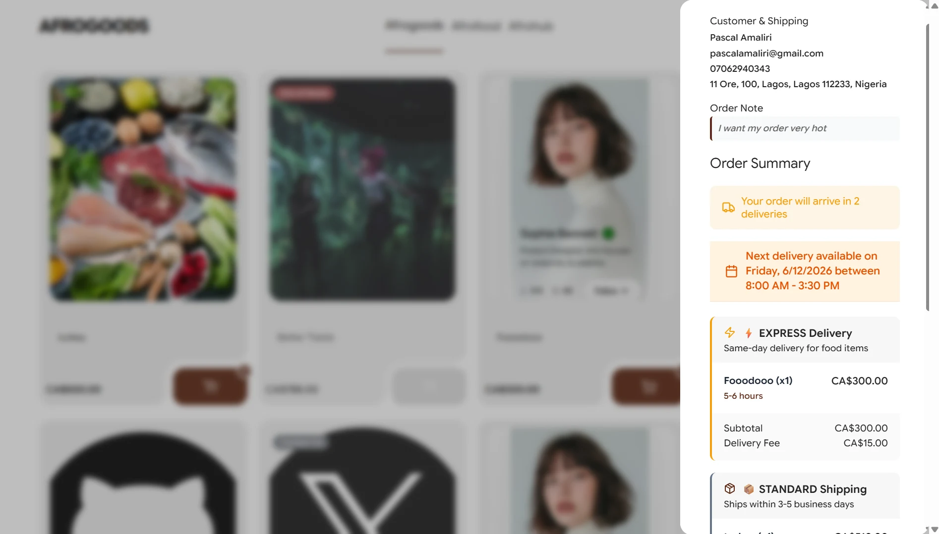 AfroGoods — slide 3 of 4