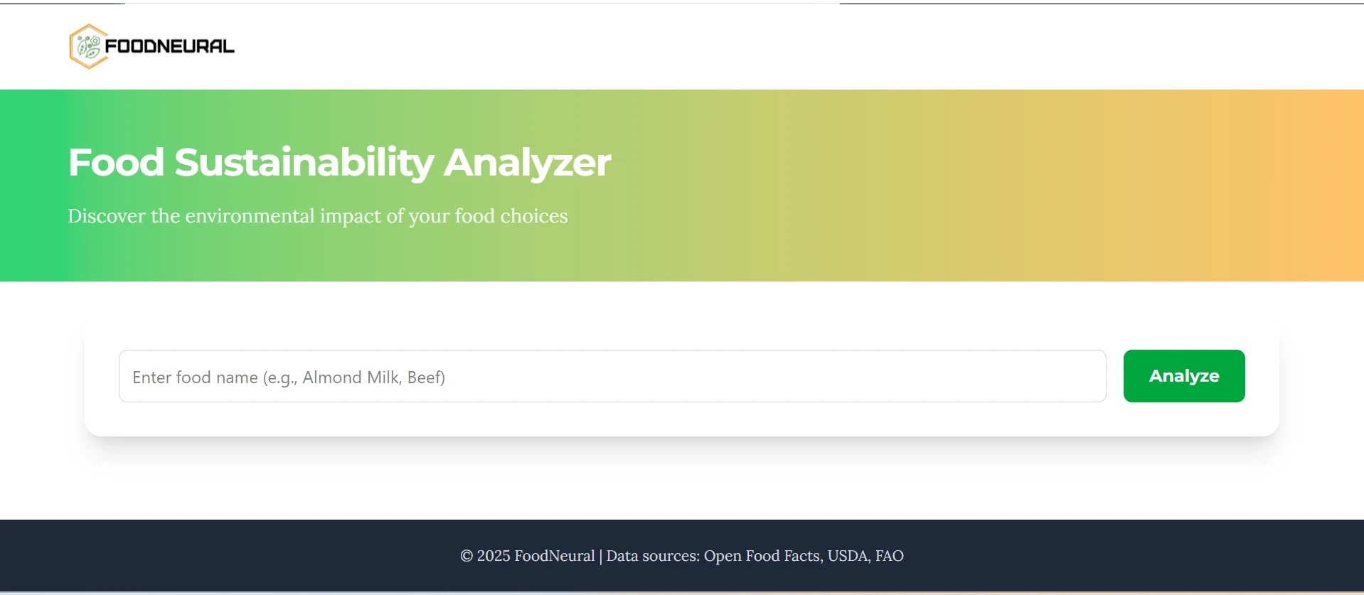 FoodNeural — slide 1 of 3